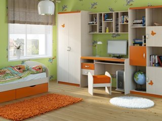 Детская комната серии ЖК 4.5М оранж