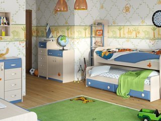 Детская комната серии ЖК 4.5М синий