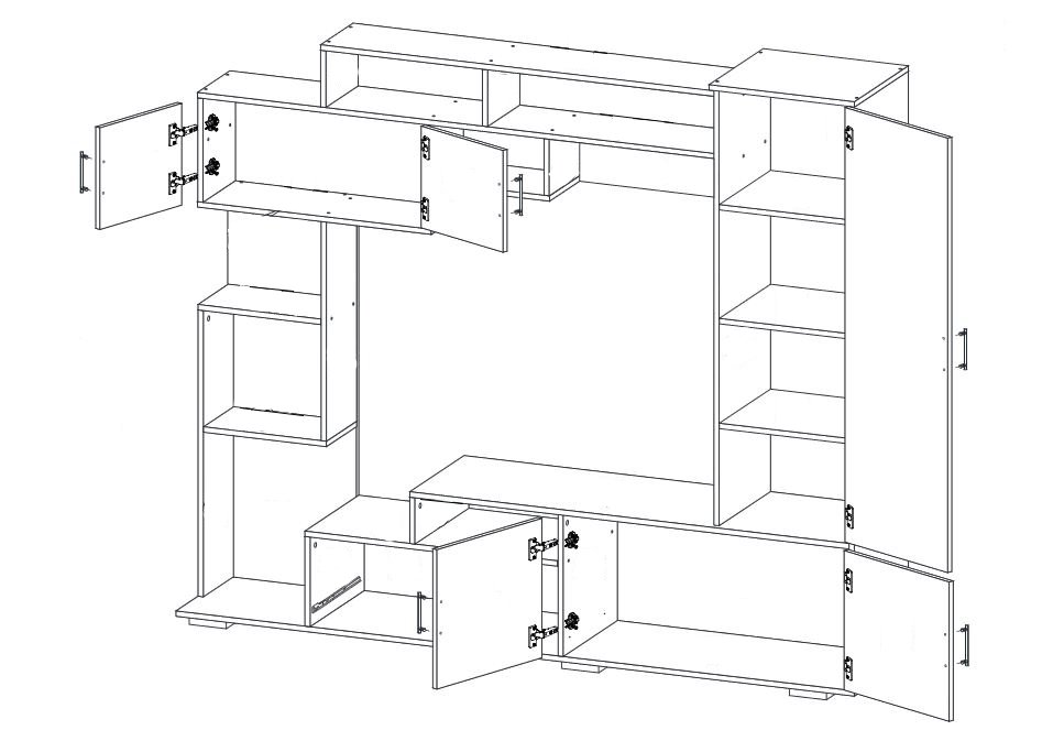 Сборка мебели стенки